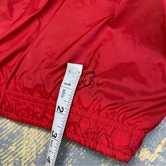 Nike 1/4 Zip Anorak Windbreaker Jacket White Tag Maroon Red Large Navy Vintage - Picture 9 of 9